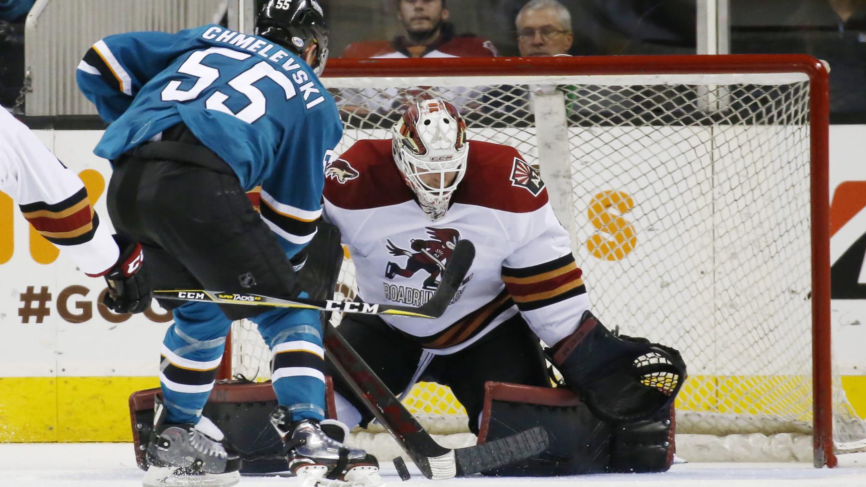 San Jose takes charge late in Game 2 win, Roadrunners return to Tucson with series tied